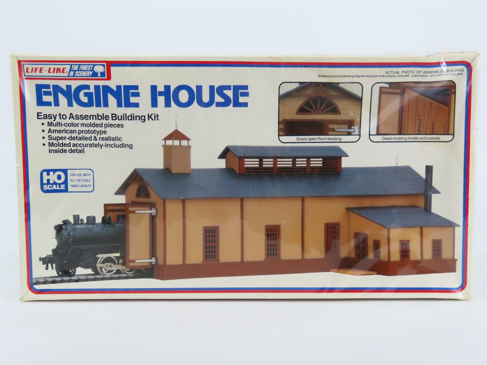 HO 1/87 Scale Life-Like Kit #1345 Engine House - SEALED