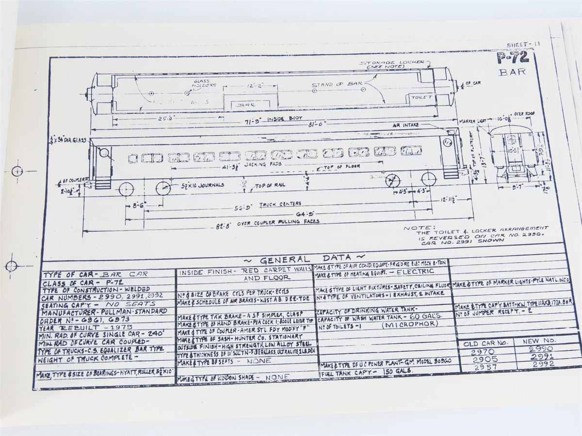 The Long Island Rail Road Equipment Diagrams ©1982 SC Book