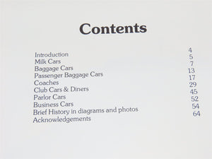 Lehigh Valley Railroad Passenger Cars Photo & Diagram Book No. 1 ©1980 SC Book