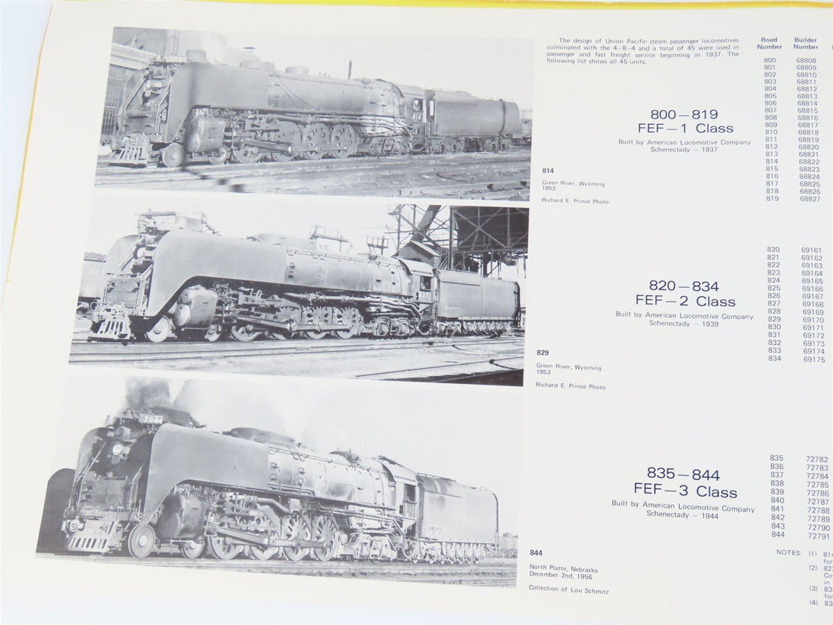 Union Pacific FEF-3 Class 4-8-4 Locomotive Drawings by William C. Fitt SC Book