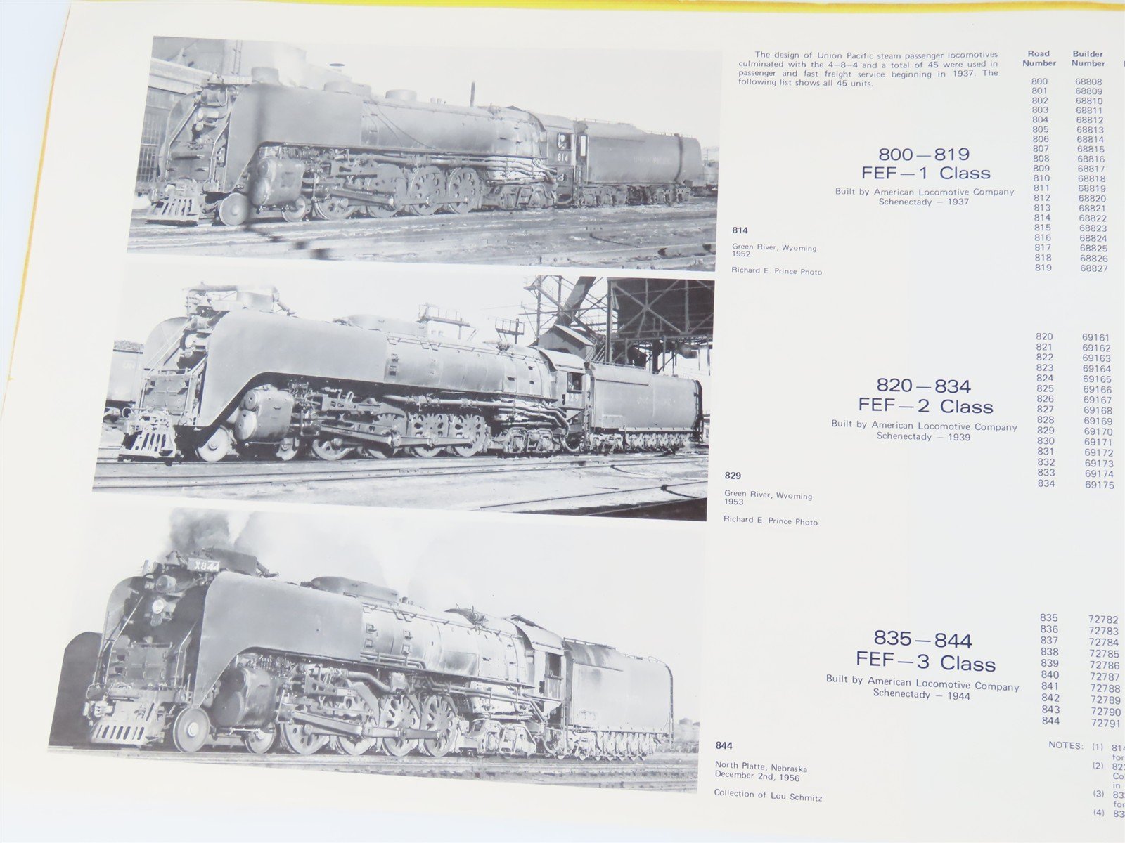 Union Pacific FEF-3 Class 4-8-4 Locomotive Drawings by William C. Fitt SC Book
