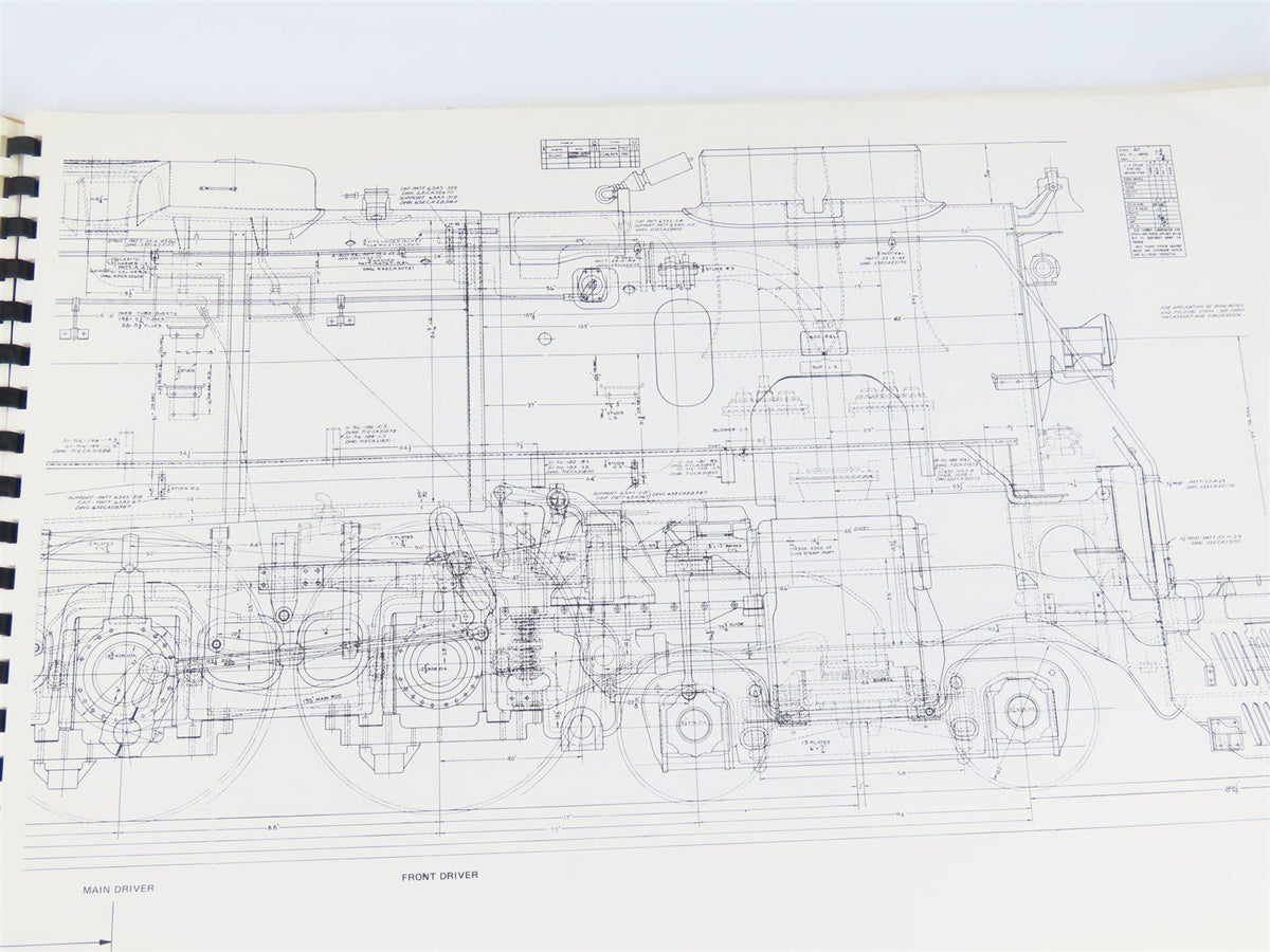 Union Pacific FEF-3 Class 4-8-4 Locomotive Drawings by William C. Fitt SC Book