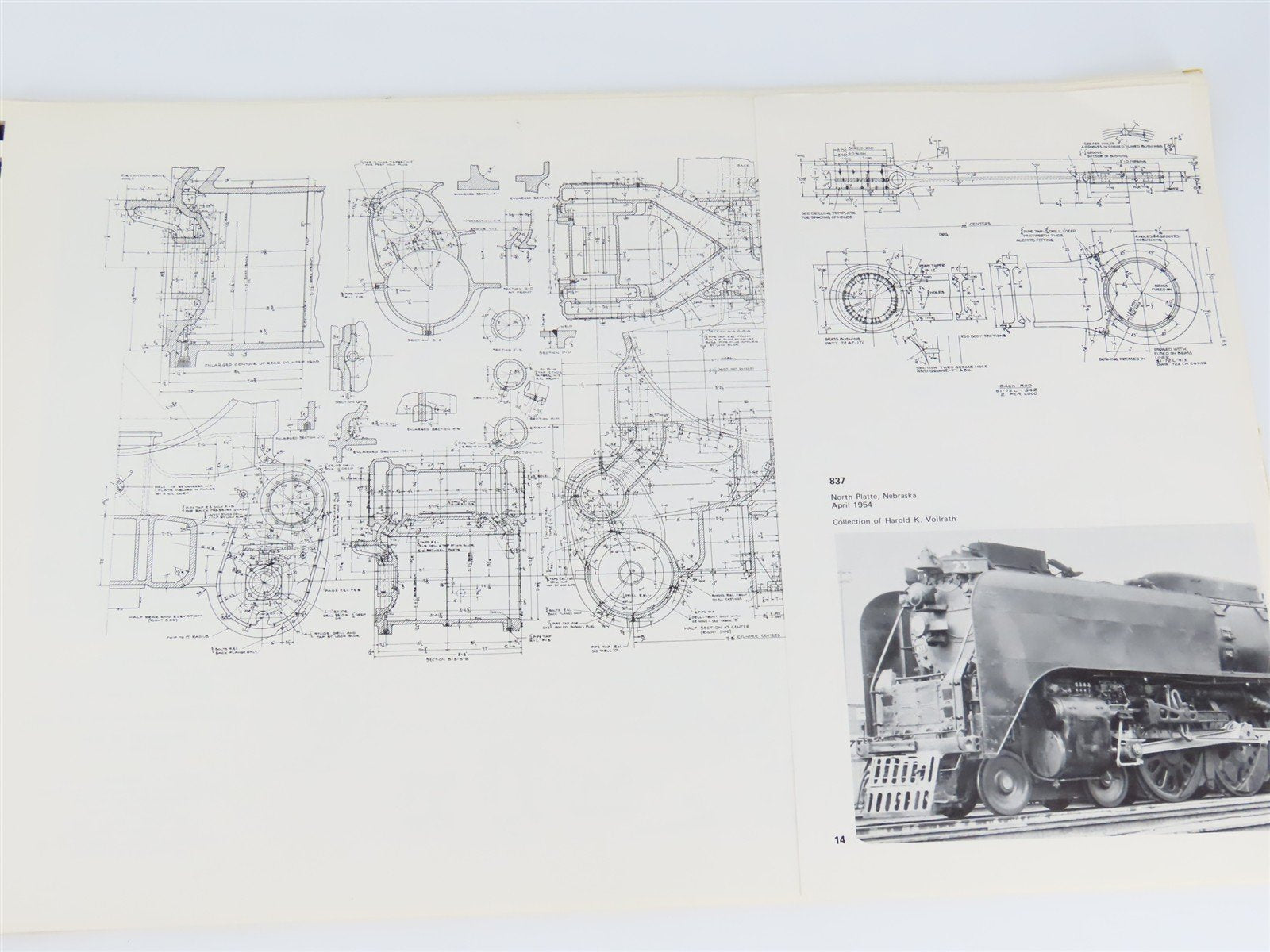 Union Pacific FEF-3 Class 4-8-4 Locomotive Drawings by William C. Fitt SC Book