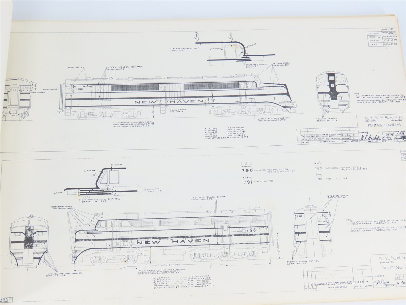 NH Diesel Locomotive And Electric Locomotive Painting & Lettering Diagram
