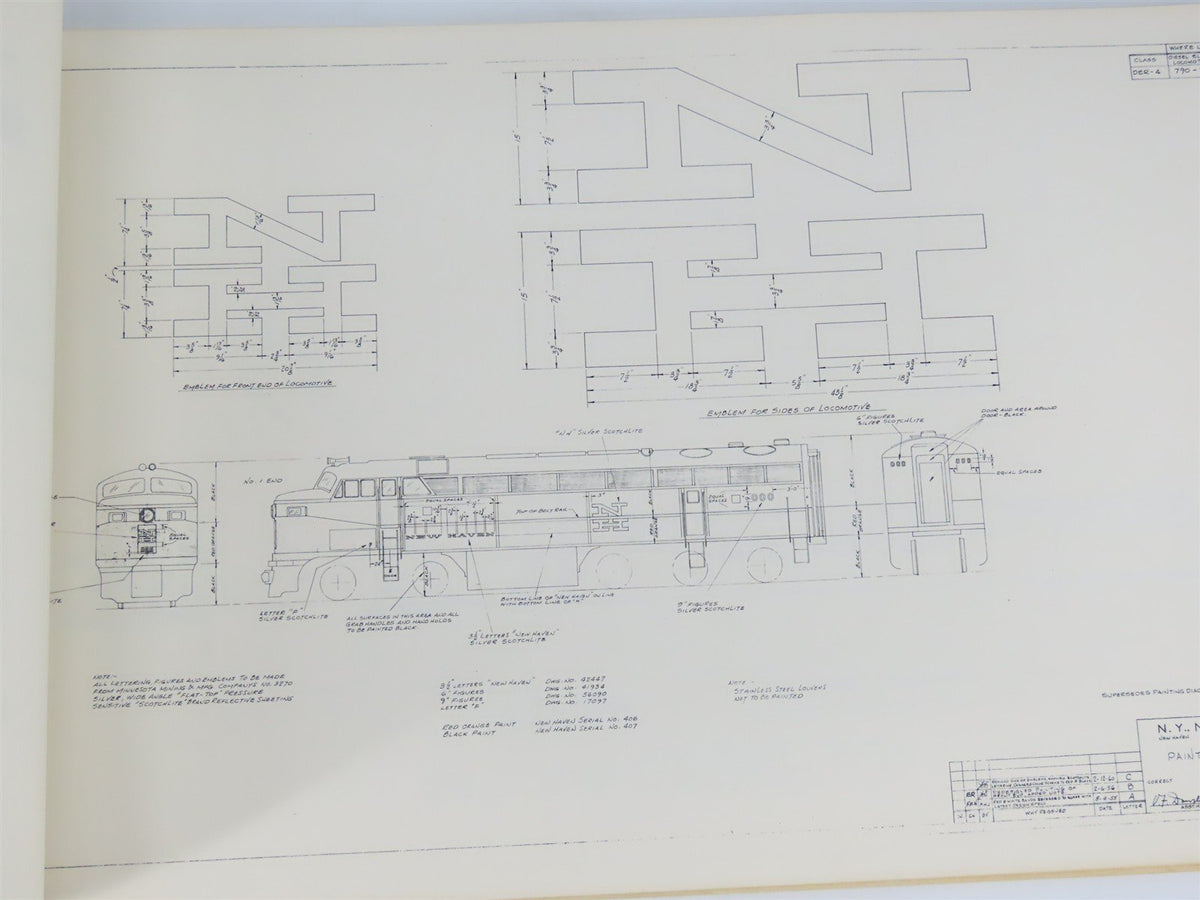 NH Diesel Locomotive And Electric Locomotive Painting &amp; Lettering Diagram