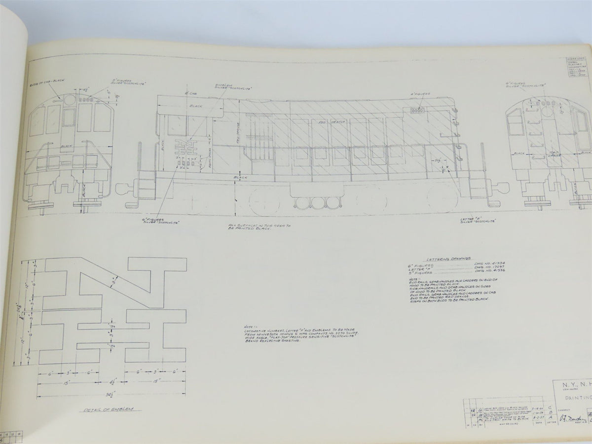 NH Diesel Locomotive And Electric Locomotive Painting &amp; Lettering Diagram