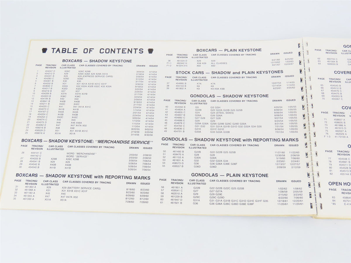 PRR Compendium V. 1 Freight Car Lettering Arrangements 1954-1968 ©1989 SC Book
