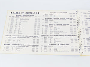 PRR Compendium V. 1 Freight Car Lettering Arrangements 1954-1968 ©1989 SC Book