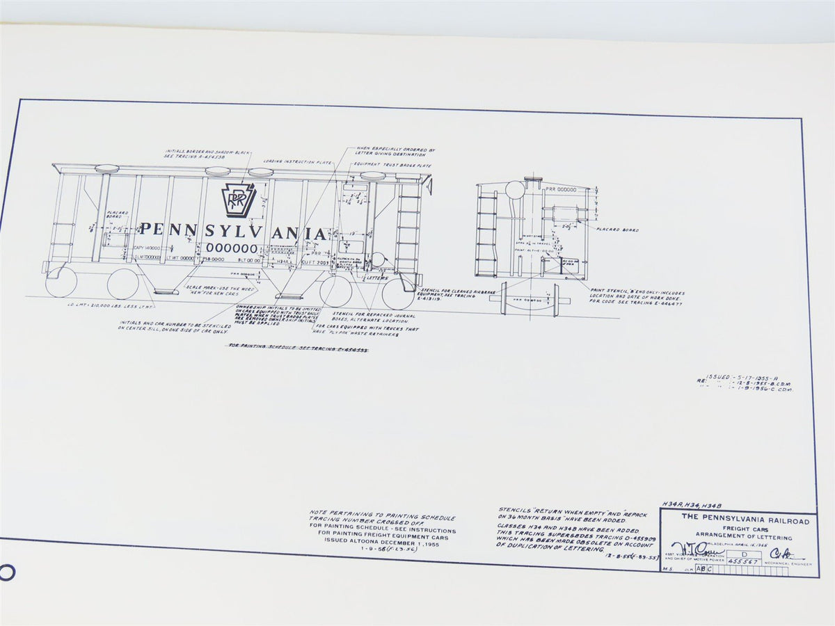 PRR Compendium V. 1 Freight Car Lettering Arrangements 1954-1968 ©1989 SC Book