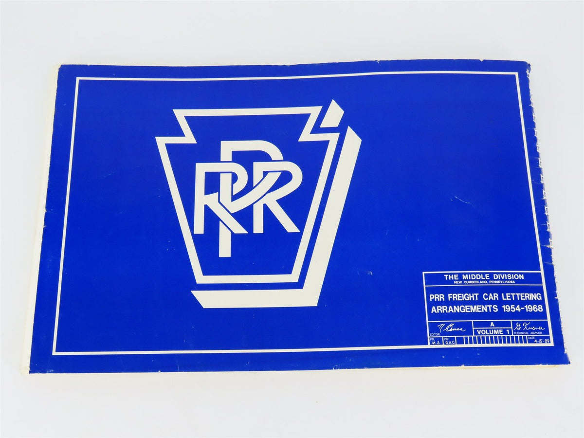 PRR Compendium V. 1 Freight Car Lettering Arrangements 1954-1968 ©1989 SC Book