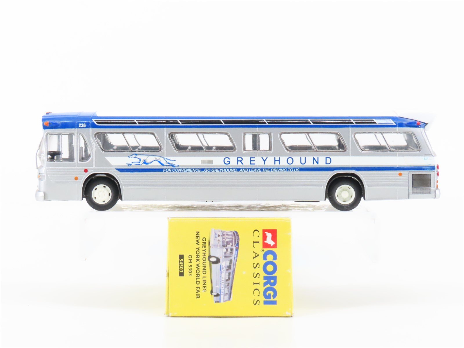 1:50 Corgi 54503 Die-Cast GM Greyhound Lines New York World Fair Motorcoach