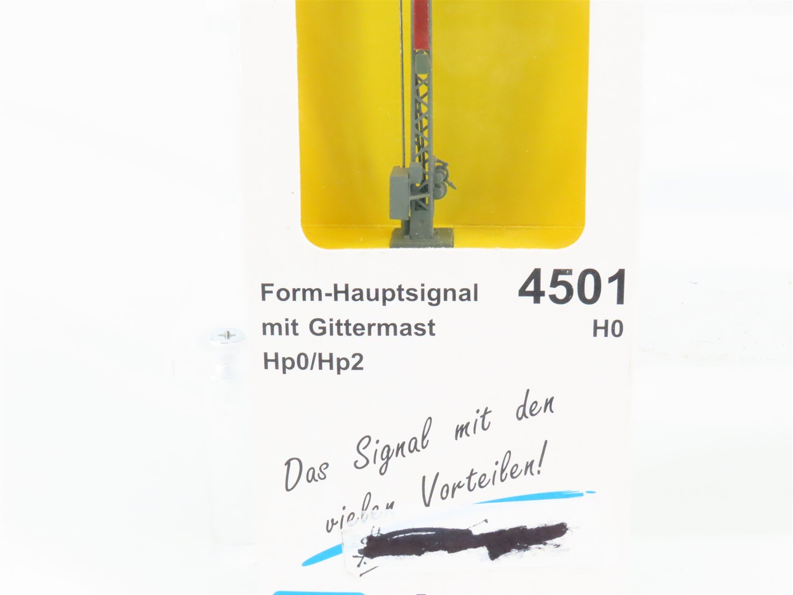 LOT of 6 HO Scale Viessmann 4501 & 4519 European Waiting & Form Signals