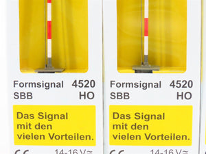 LOT of 5 HO 1/87 Scale Viessmann 4501, 4520, & 4521 European Form Signals