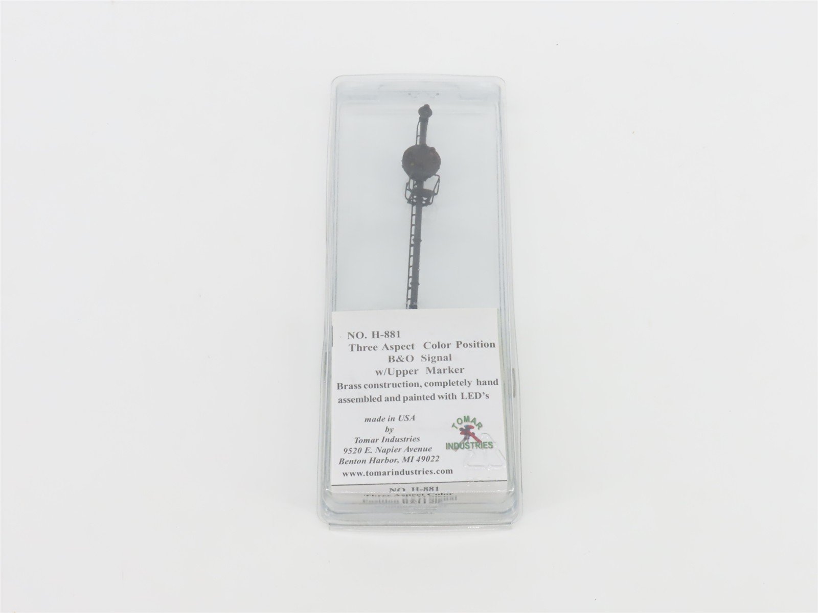 HO Scale Tomar Industries H-881 Brass Three Aspect Color Position B&O Signal