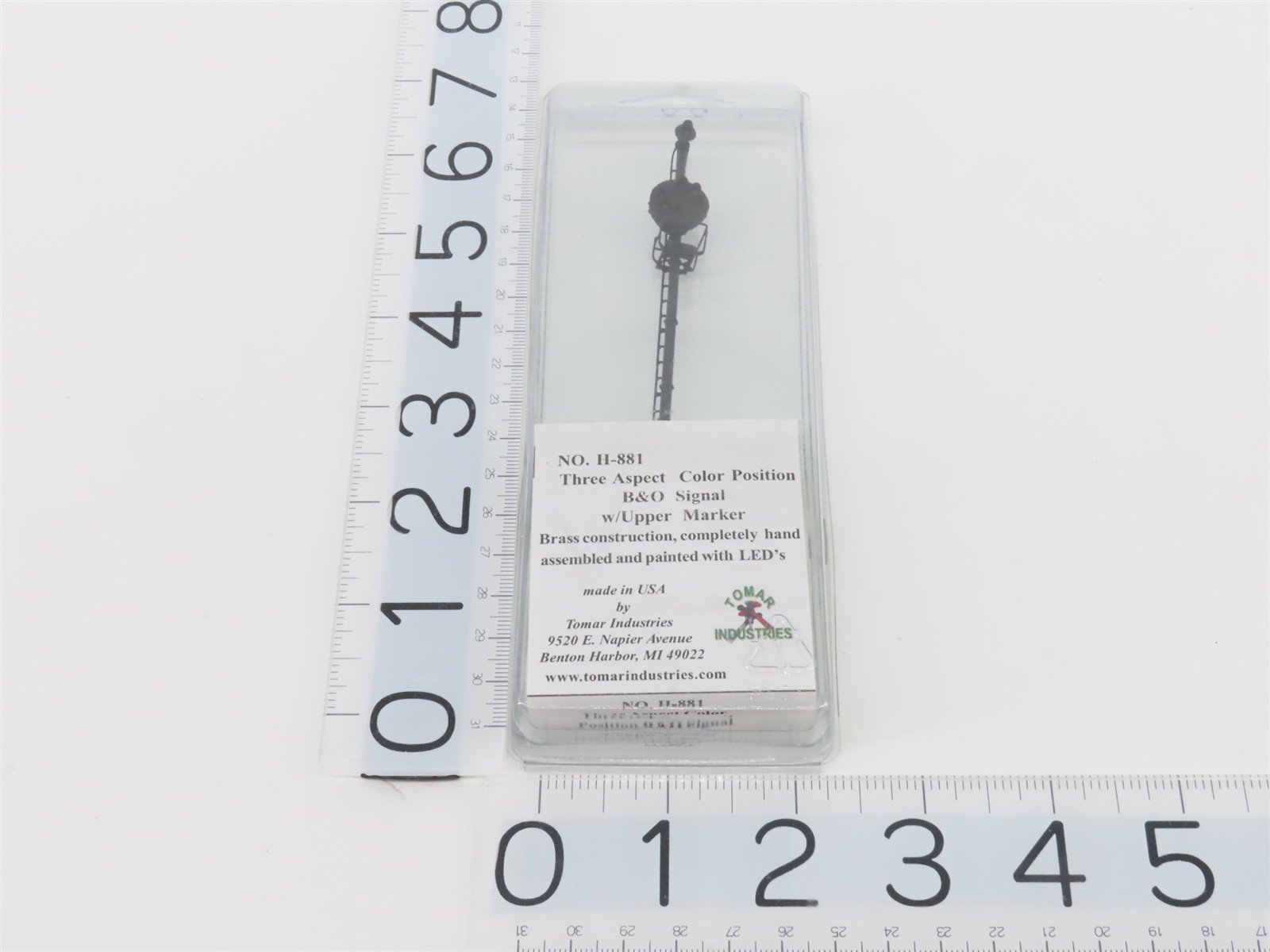 HO Scale Tomar Industries H-881 Brass Three Aspect Color Position B&O Signal