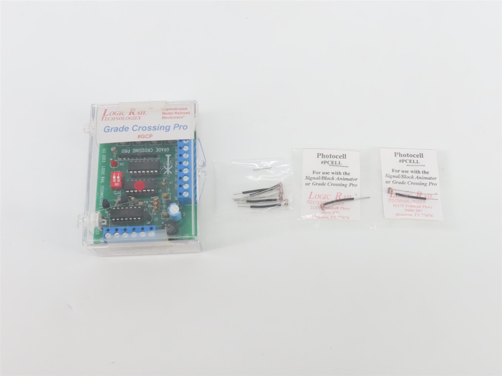 HO Scale Logic Rail Technologies #GCP Grade Crossing Pro + 2 Photocells