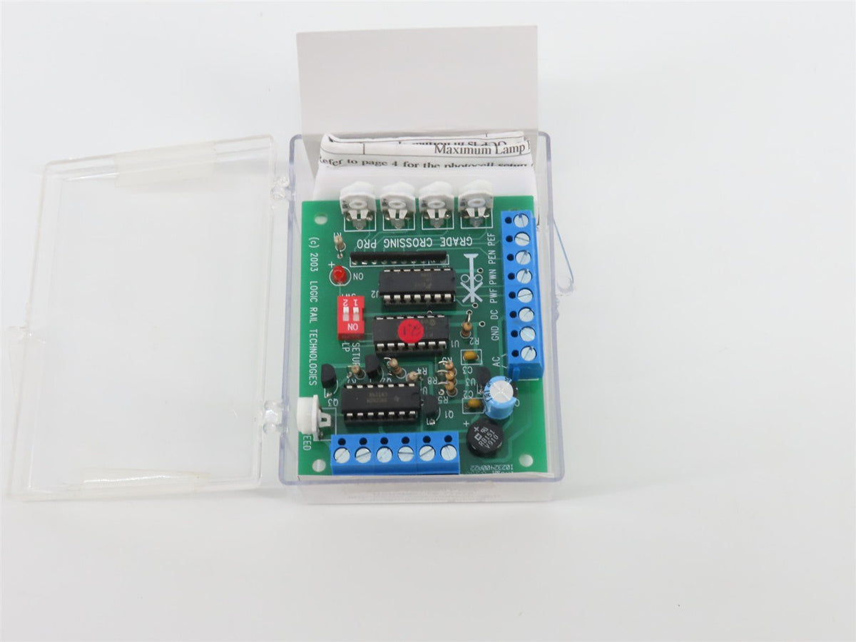 HO Scale Logic Rail Technologies #GCP Grade Crossing Pro + 2 Photocells