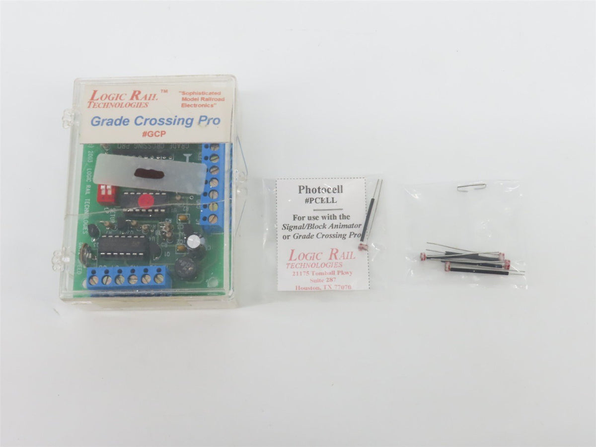 HO Scale Logic Rail Technologies #GCP Grade Crossing Pro + 1 Photocells