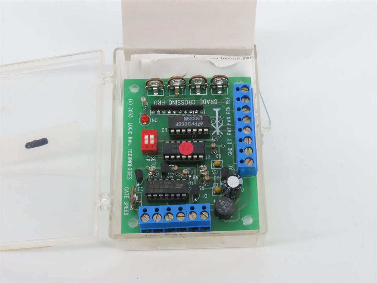 HO Scale Logic Rail Technologies #GCP Grade Crossing Pro + 1 Photocells