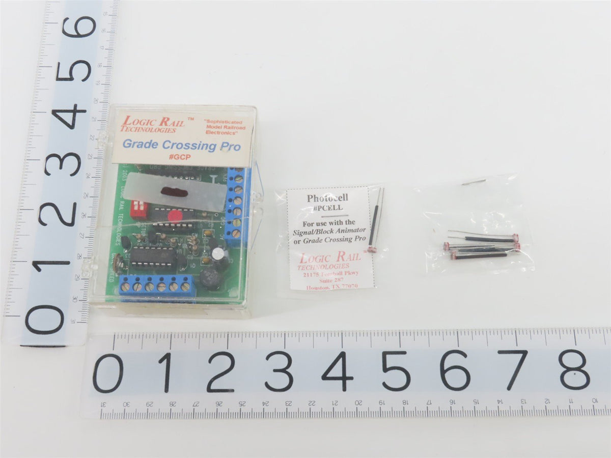 HO Scale Logic Rail Technologies #GCP Grade Crossing Pro + 1 Photocells