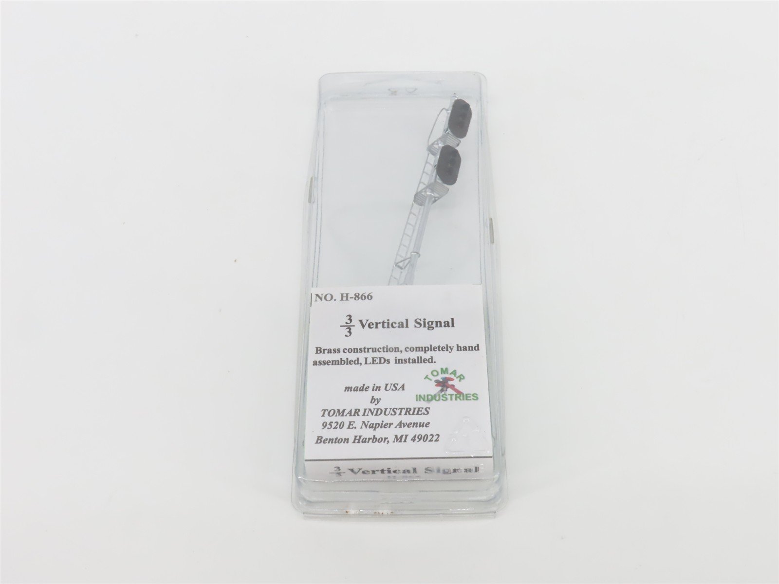 HO Scale Tomar Industries H-866 Brass 3/3 Vertical Signal