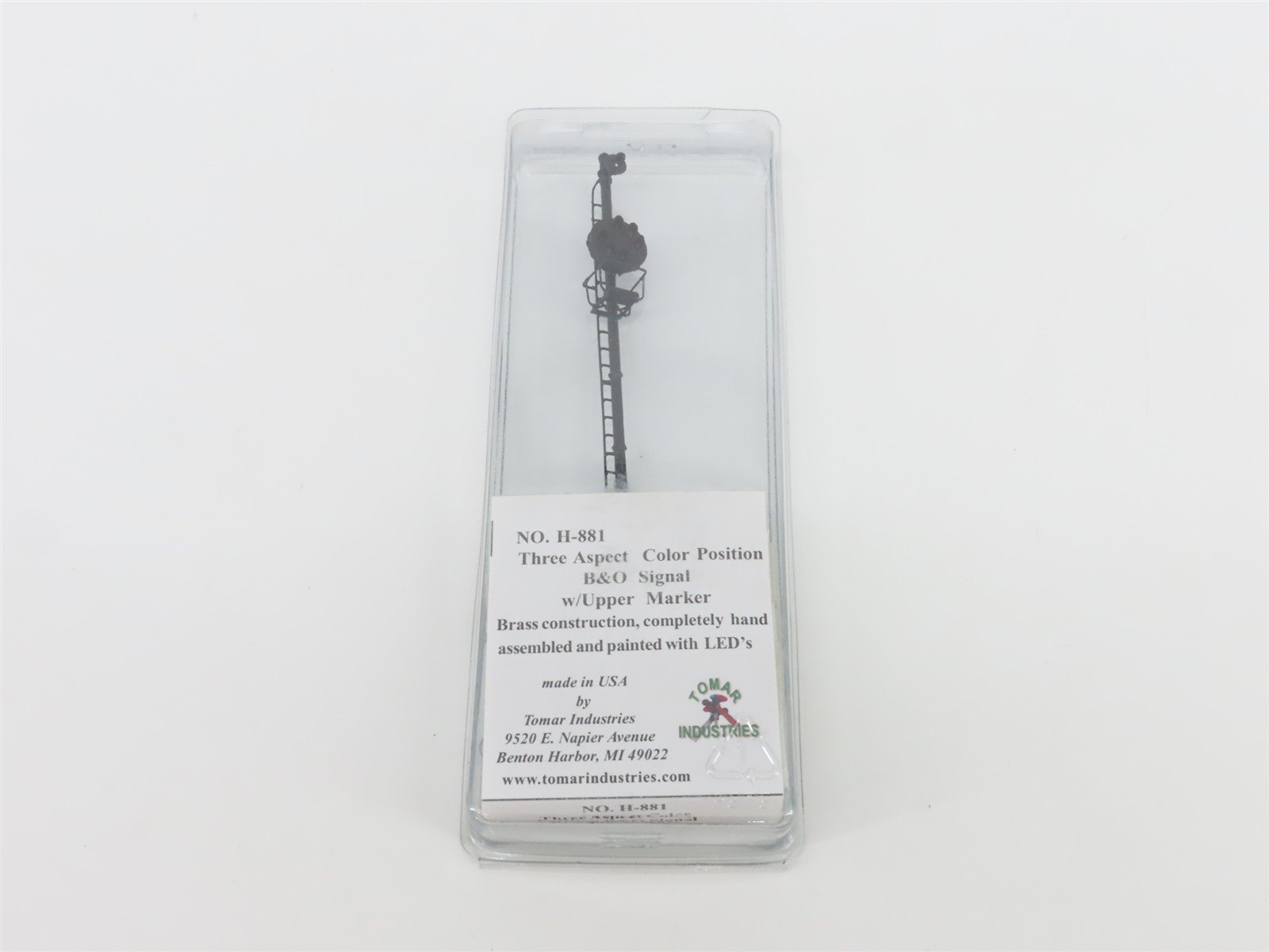 HO Scale Tomar Industries H-881 Brass Three Aspect Color Position B&O Signal