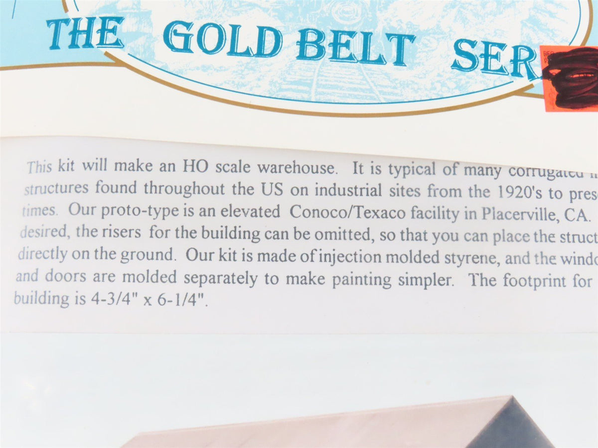 HO 1/87 Scale Grandt Line Gold Belt Kit #5908 Corrugated Iron Warehouse
