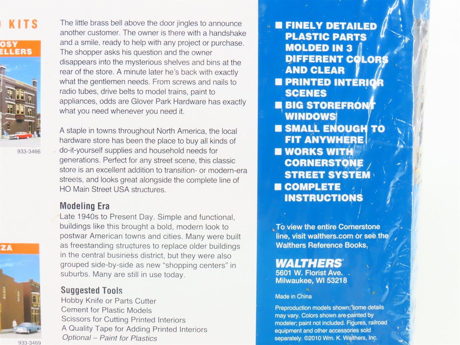 HO 1/87 Scale Walthers Cornerstone 933-3465 Glover Park Hardware Store