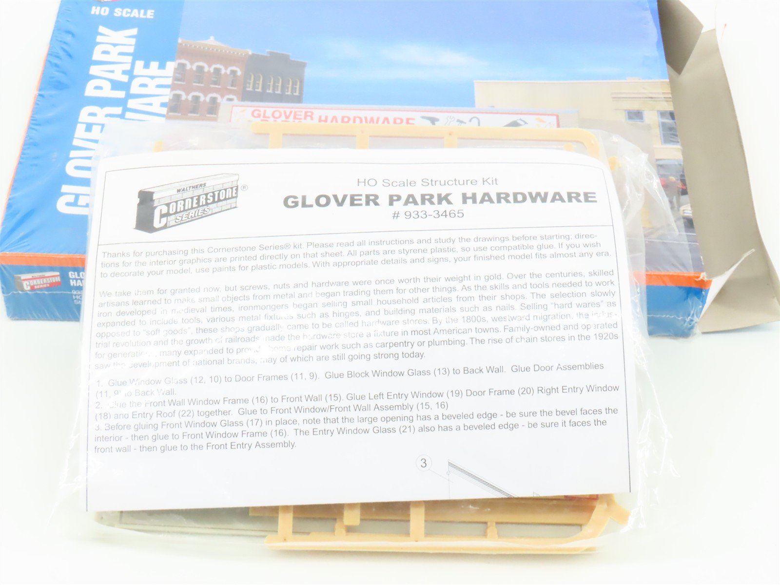 HO 1/87 Scale Walthers Cornerstone 933-3465 Glover Park Hardware Store
