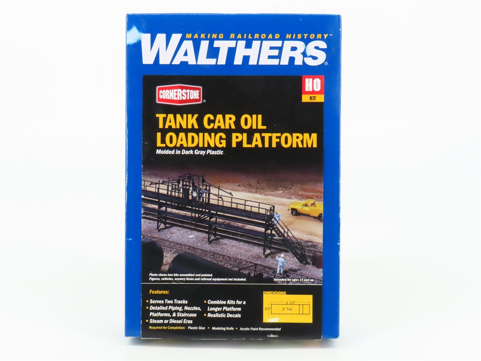 HO 1/87 Scale Walthers Cornerstone 933-3104 Tank Car Oil Loading Platform