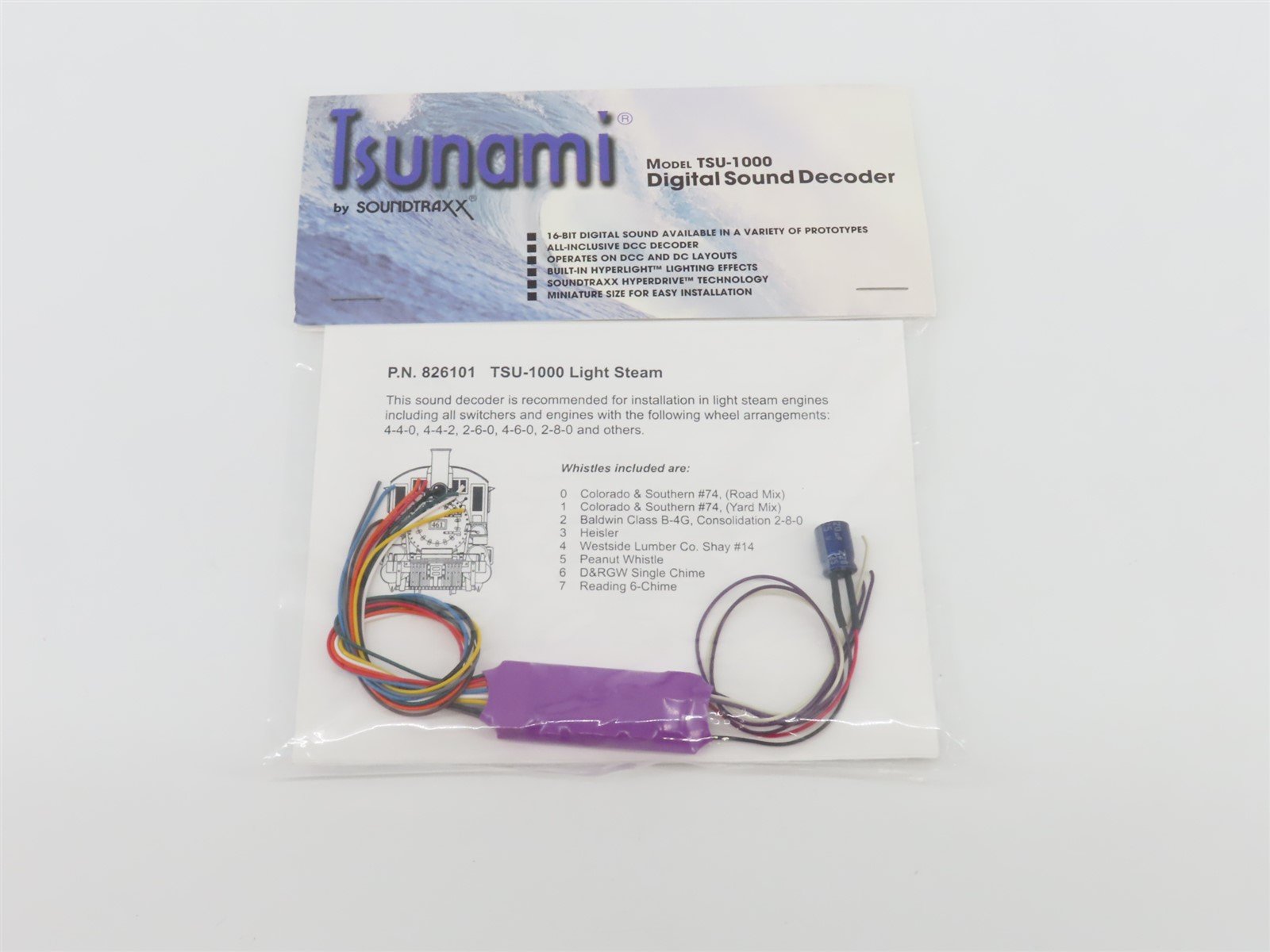 HO 1/87 Scale Soundtraxx Tsunami TSU-1000 DCC Sound Decoder Heavy Steam