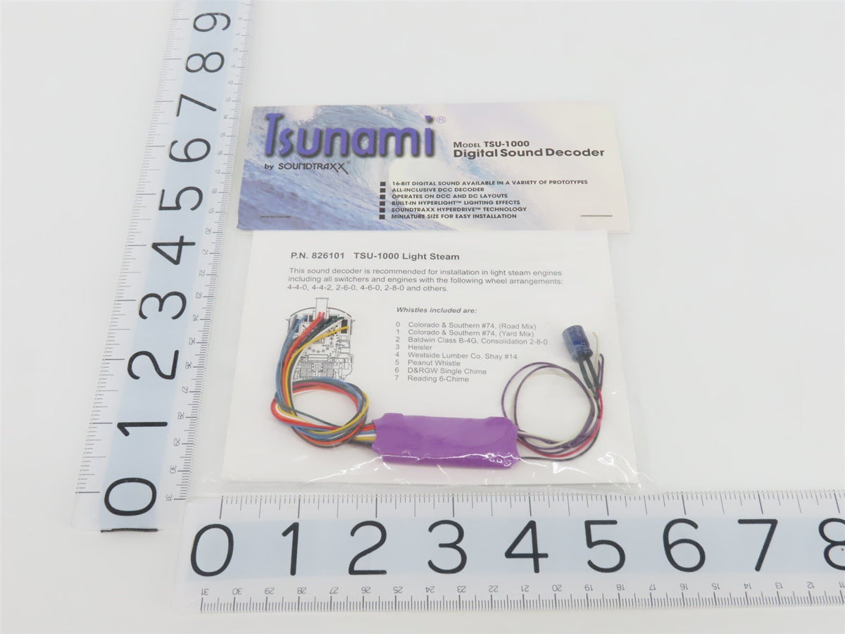 HO 1/87 Scale Soundtraxx Tsunami TSU-1000 DCC Sound Decoder Heavy Steam