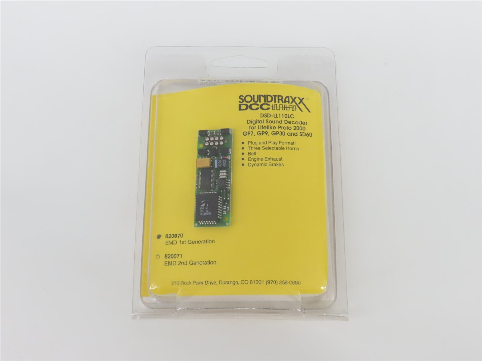 HO 1/87 Scale Soundtraxx DCC 820070 DSD-LL110LC Sound Decoder for P2K Diesel