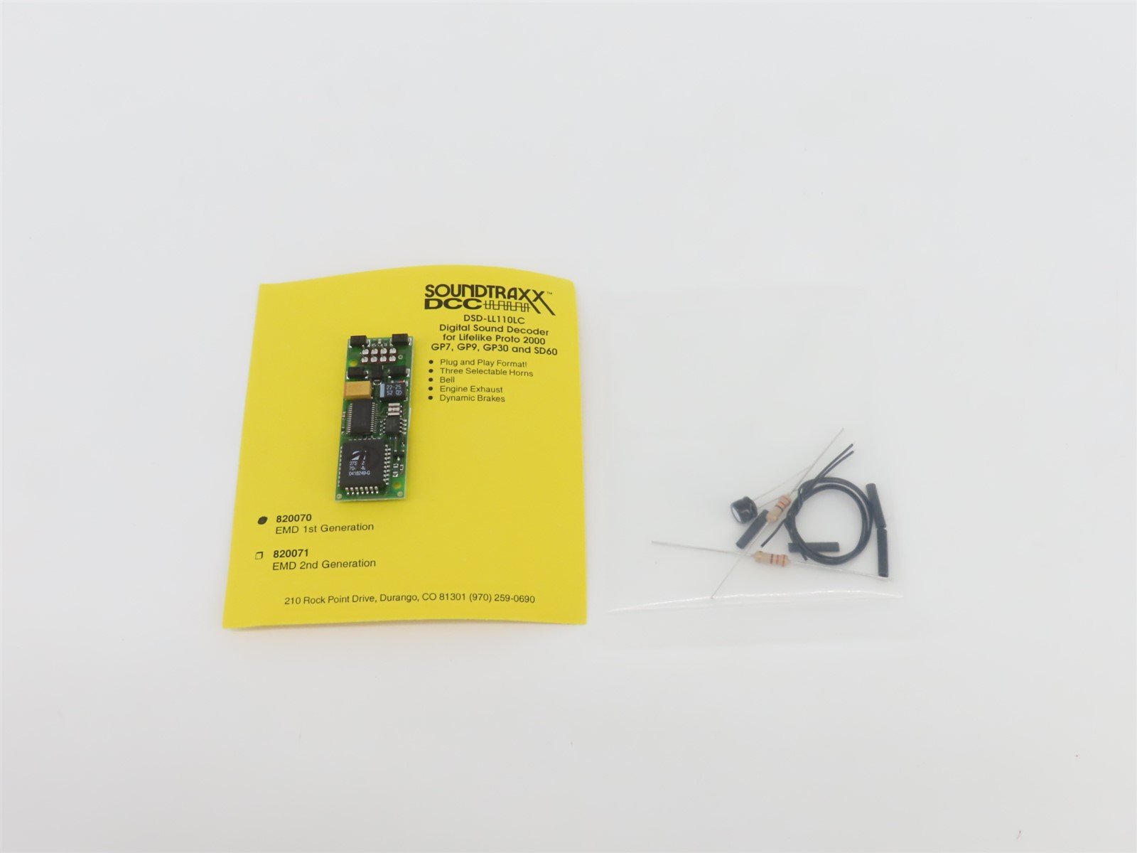 HO 1/87 Scale Soundtraxx DCC 820070 DSD-LL110LC Sound Decoder for P2K Diesel