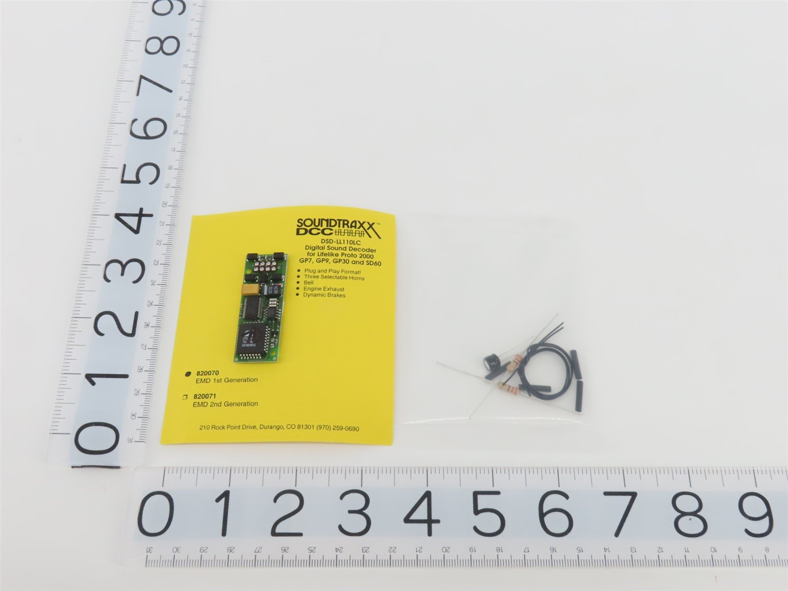 HO 1/87 Scale Soundtraxx DCC 820070 DSD-LL110LC Sound Decoder for P2K Diesel