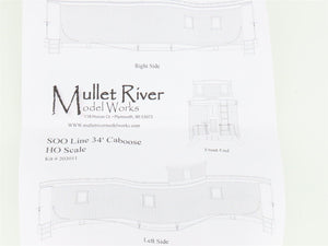 HO Scale Mullet River Kit #203011 SOO Line 34' Caboose