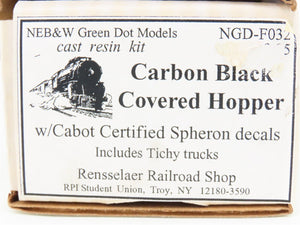 HO Scale NEB&W Green Dot Models Kit #NGD-F032 Cabot 3-Bay Covered Hopper