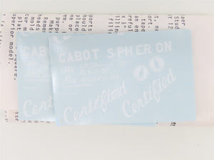 HO Scale NEB&W Green Dot Models Kit #NGD-F032 Cabot 3-Bay Covered Hopper