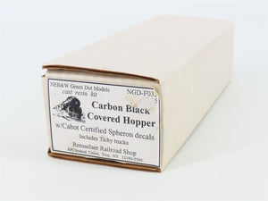 HO Scale NEB&W Green Dot Models Kit #NGD-F032 Cabot 3-Bay Covered Hopper