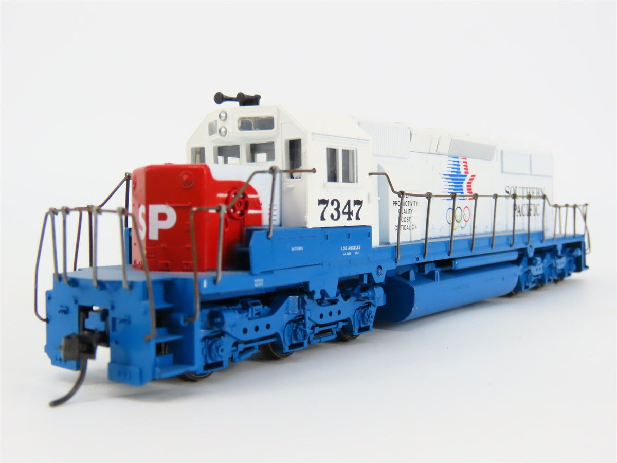 HO Scale Athearn/Whistle Shop SP Olympic SD40 Diesel #7347 Pro Custom UNPOWERED