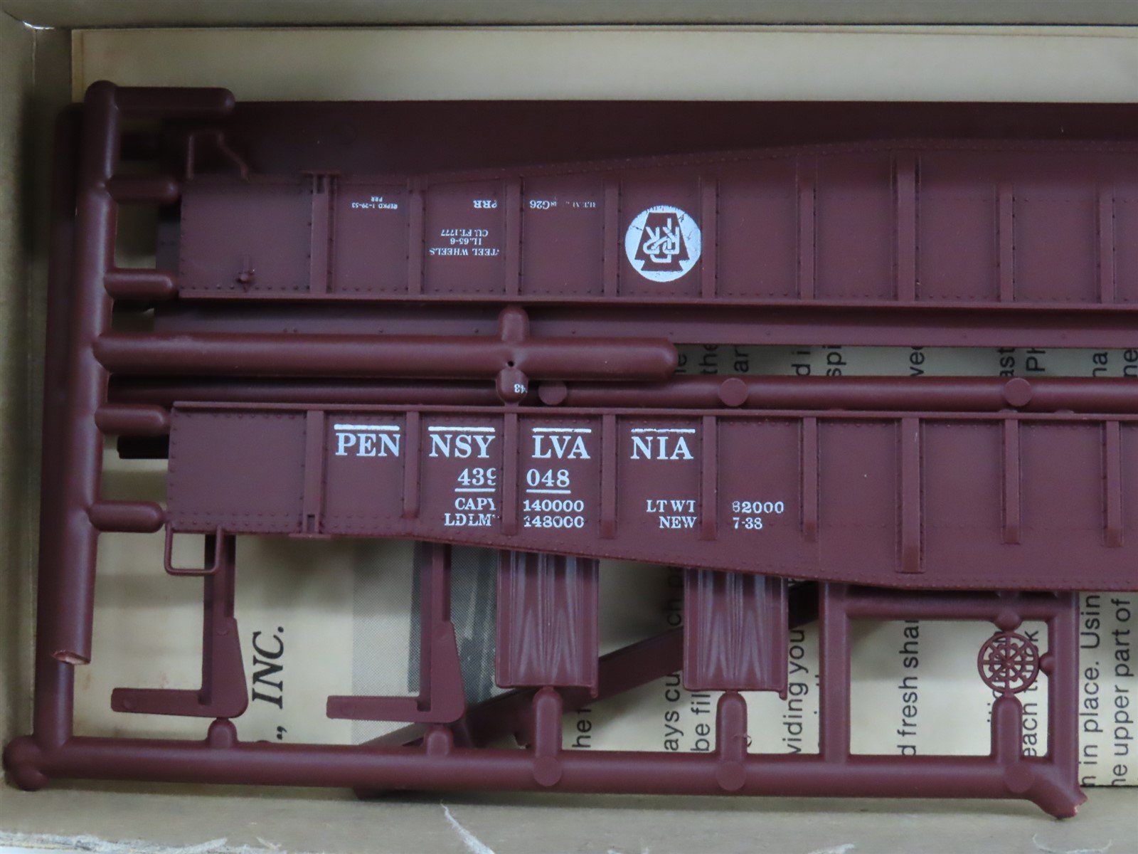HO Scale E&B Valley Kit #018-9003 PRR Pennsylvania Railroad 65' Gondola #439048