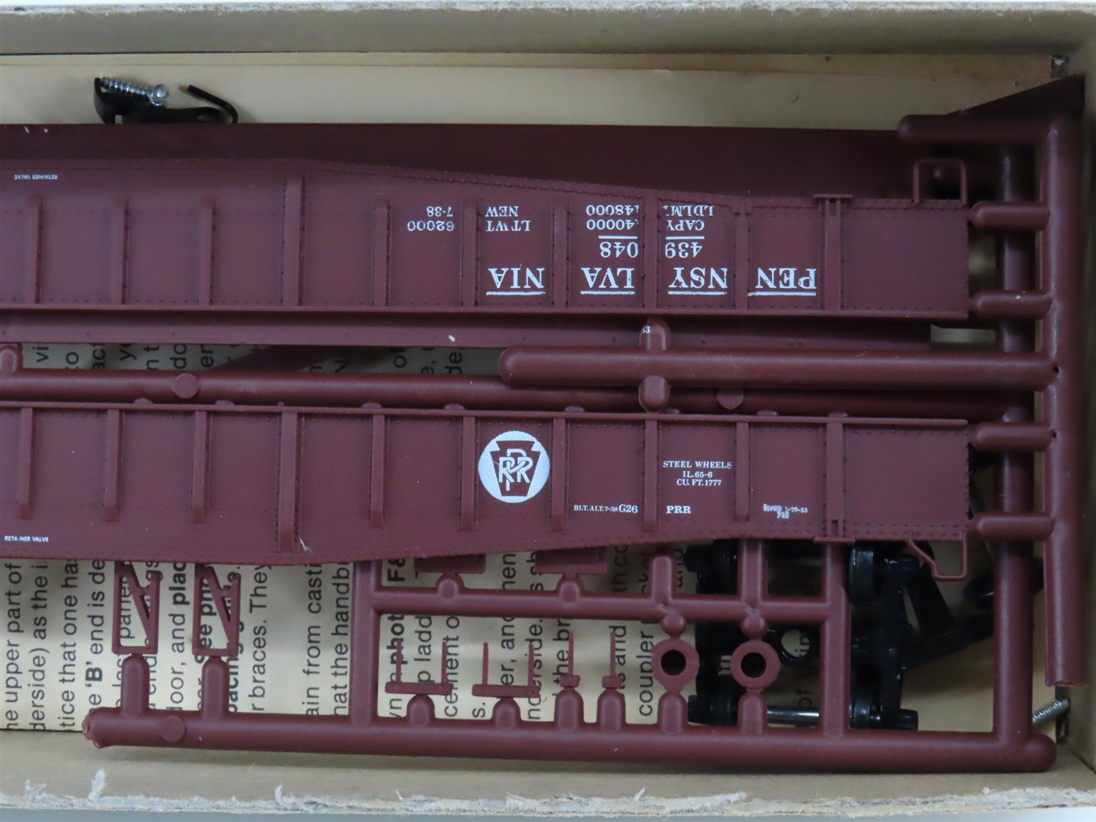 HO Scale E&B Valley Kit #018-9003 PRR Pennsylvania Railroad 65' Gondola #439048