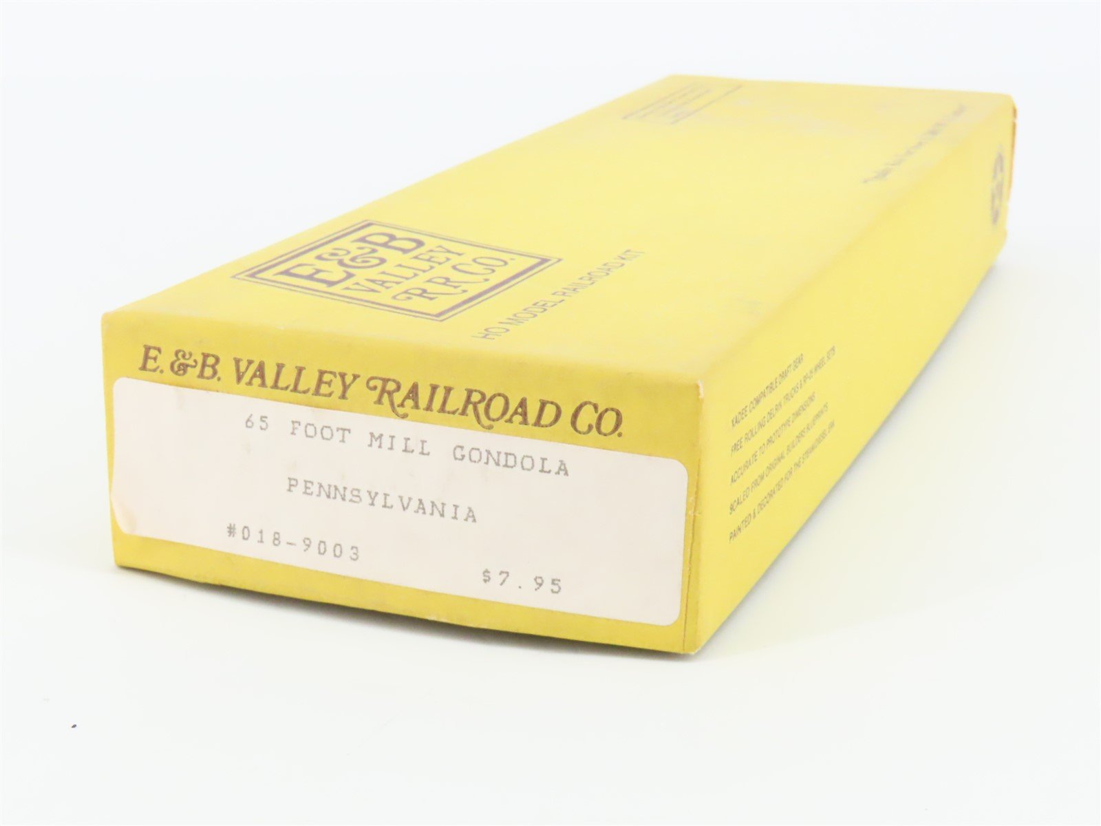 HO Scale E&B Valley Kit #018-9003 PRR Pennsylvania Railroad 65' Gondola #439048