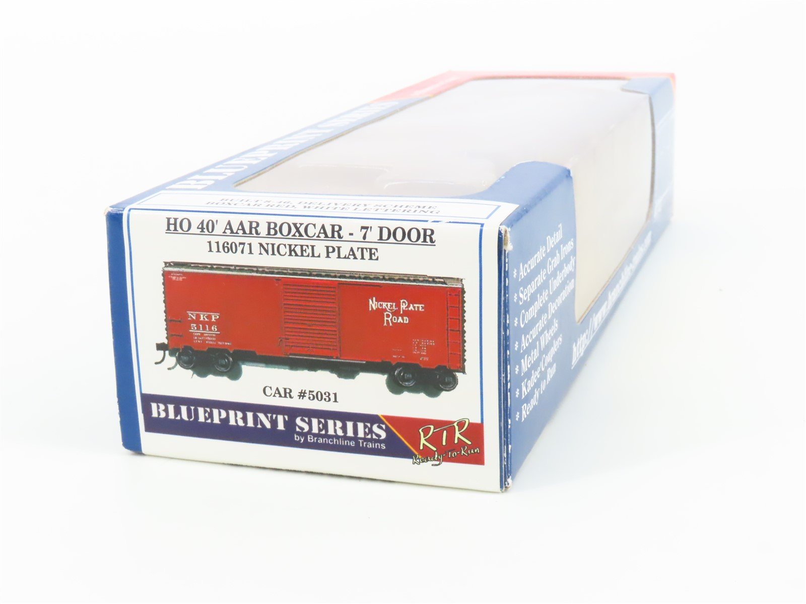 HO Branchline Blueprint Series 116071 NKP Nickel Plate Road 40' Box Car #5031