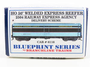HO Branchline Blueprint Series Kit 2504 REX Railway Express Agency Reefer #6116