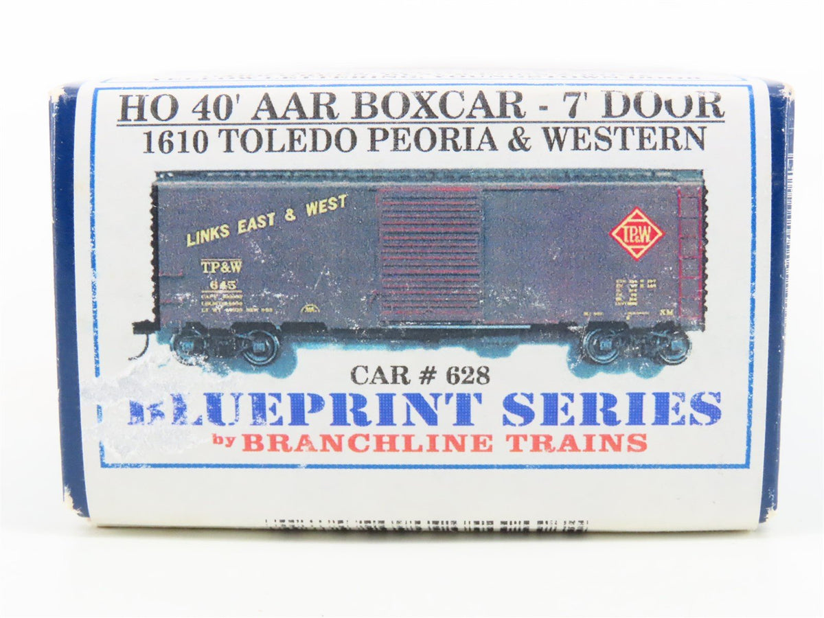 HO Branchline Blueprint Series Kit 1610 TP&amp;W Toledo Peoria &amp; Western Box Car 628