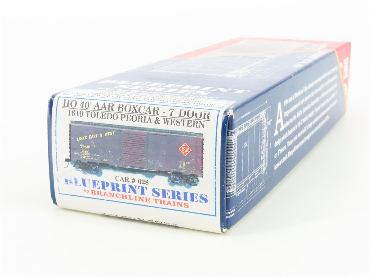 HO Branchline Blueprint Series Kit 1610 TP&amp;W Toledo Peoria &amp; Western Box Car 628