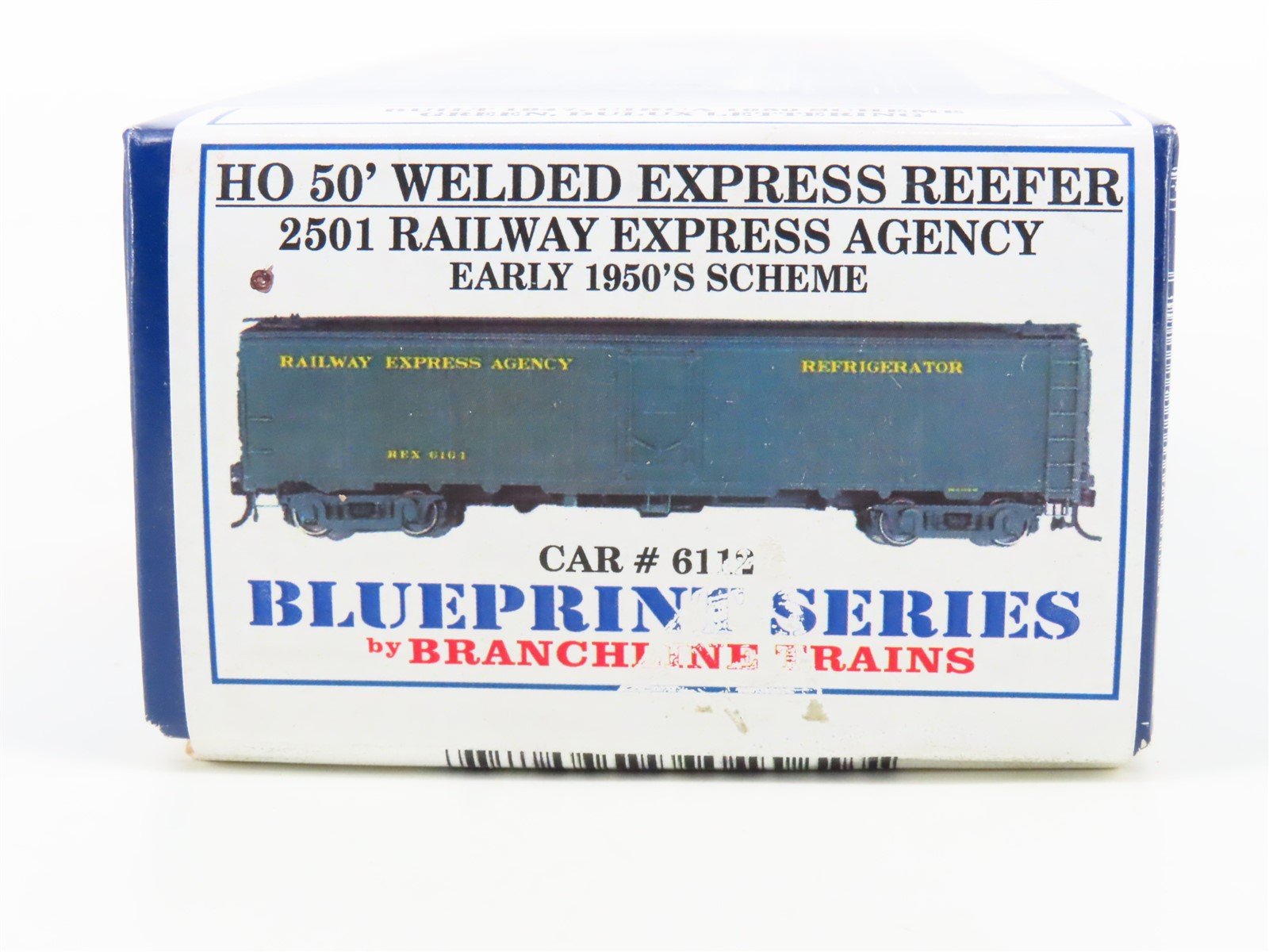 HO Branchline Blueprint Series Kit 2501 REX Railway Express Agency Reefer #6112