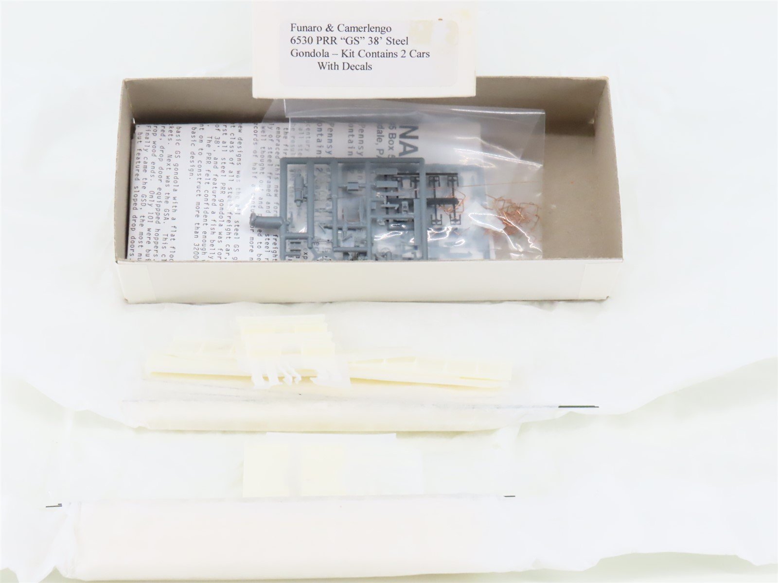 HO Scale Funaro & Camerlengo Kit 6530 PRR Pennsylvania Railroad 38' Gondola