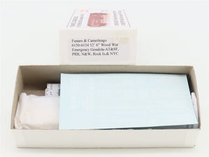 HO Scale Funaro & Camerlengo Kit 6150-6154 ATSF/PRR/N&W/RI/NYC Emergency Gondola